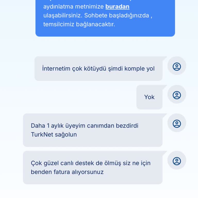 İnternet Bağlantısı Ve Müşteri Desteği Sorunlarıyla Karşılaştım