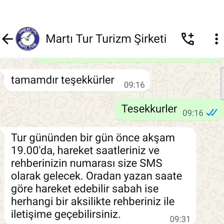 Rezervasyonu Son Anda İptal Edilen Tur Nedeniyle Mağduriyet