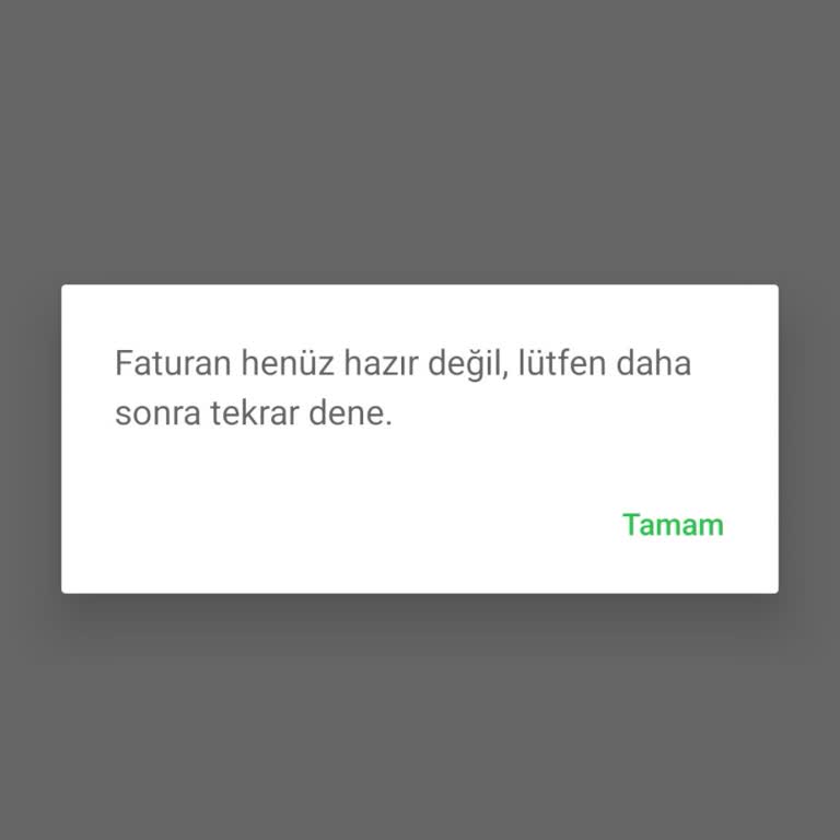 Faturamı Acil İstememe Rağmen Göndermiyorlar