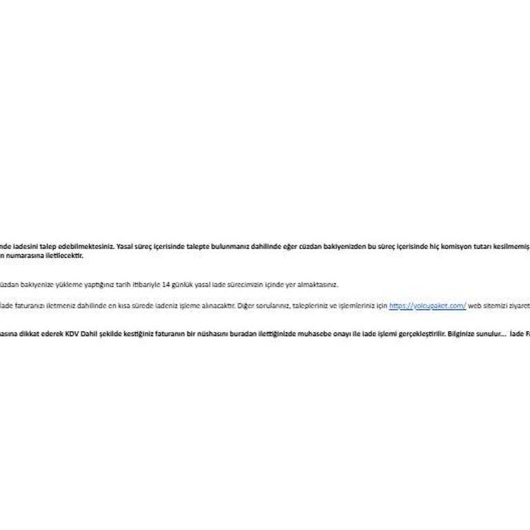 Yatırdığım Paraya Karşılık Hiçbir Paket Gelmedi, İade Alamıyorum