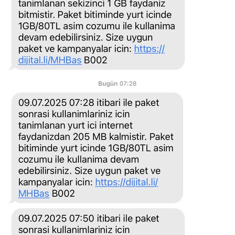 Gece Kullanılmayan İnternetin Tüketilmesi Ve Sürekli Paket Satış Aramaları