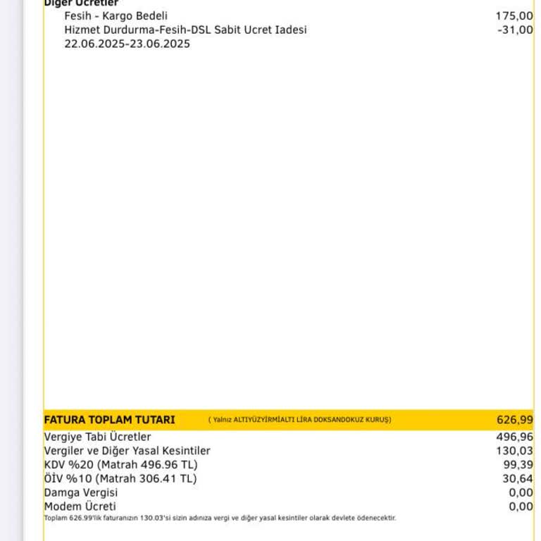 Millenicom'da Gizli Ücretler Ve Haksız Fatura Şoku