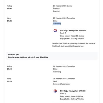 Turna.com'dan Alınan Bilette Aktarma Krizi Ve İade Sorunu