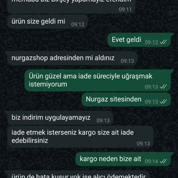 Nurgaz Satış Sitesinde Fiyat Farkı Mağduriyeti Ve Yetersiz Destek