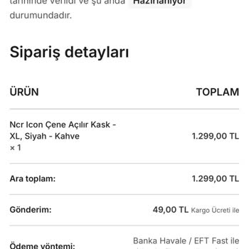 Ödeme Yapmama Rağmen Siparişim Gönderilmedi