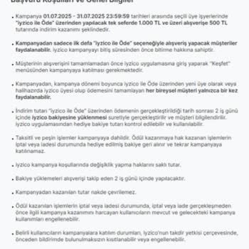 500 TL Kampanyasında Yanıltıcı Bilgilendirme Ve Hak Kaybı