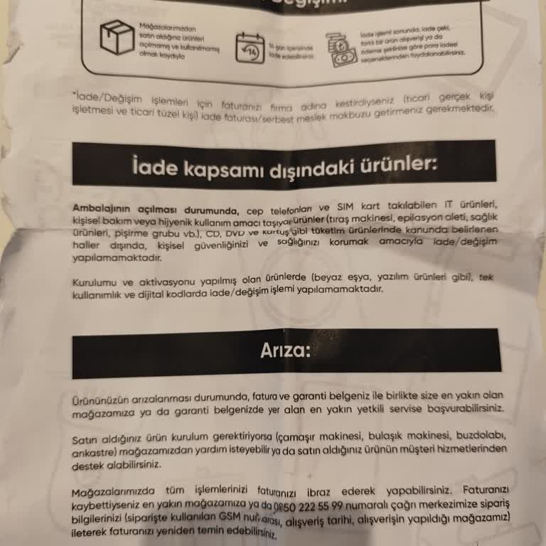 Teknosa Soğutucu Ürün Sorunu Ve Yetersiz Müşteri Hizmeti