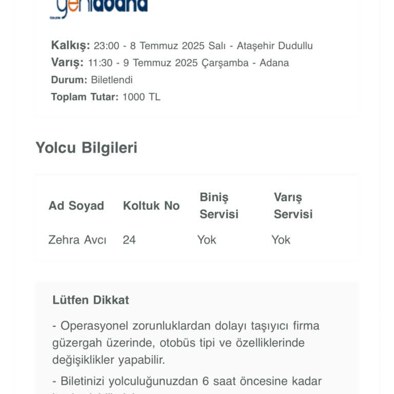 Yanlış Bilgi Nedeniyle Otobüsü Kaçırdım, Mağdur Edildim!