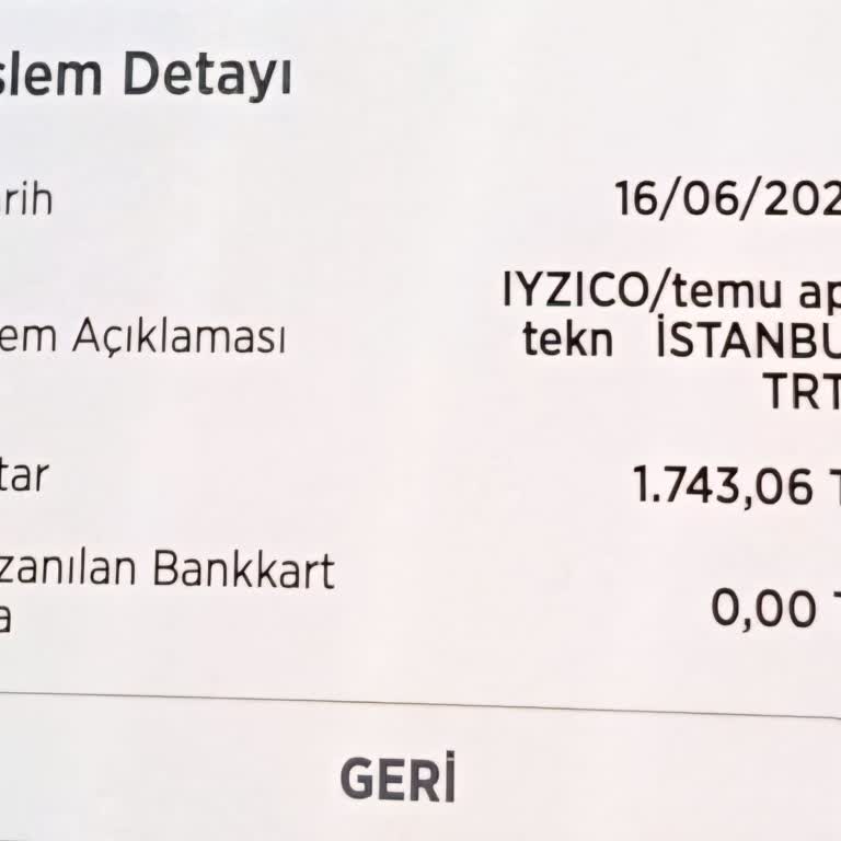 Temu'dan Alınan Ürünün Ücreti İade Edilmedi