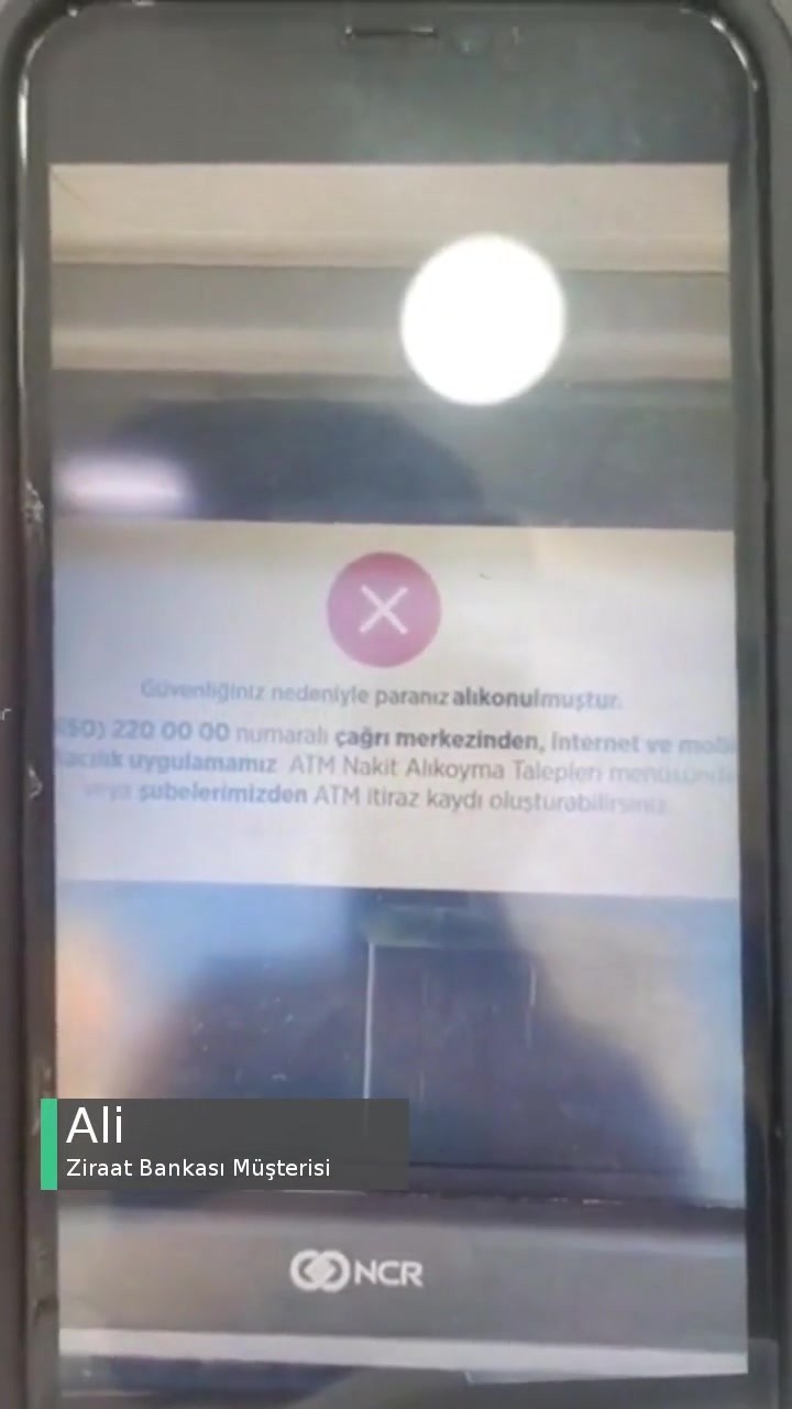 Ziraat Bankası Bankamatikte Paranın Alıkonulması videonun kapak resmi