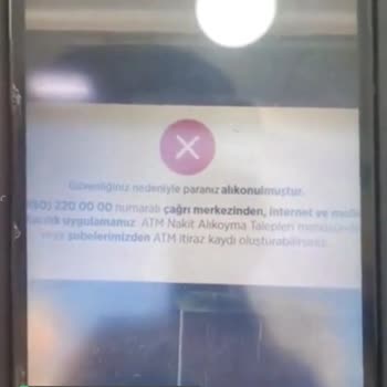 Ziraat Bankası Bankamatikte Paranın Alıkonulması