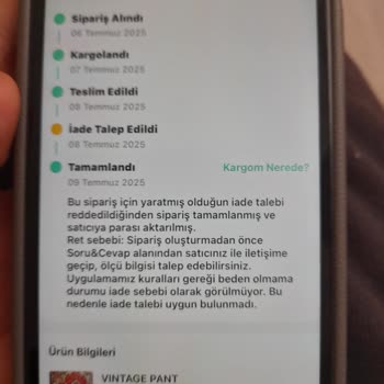 Dolap Uygulamasında Yanlış Beden Ve İade Sorunu