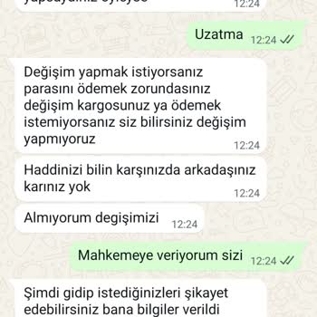 Sipariş Ettiğim Pantolonlar Kalitesiz Ve Değişim İçin Ekstra Ücret İstiyorlar