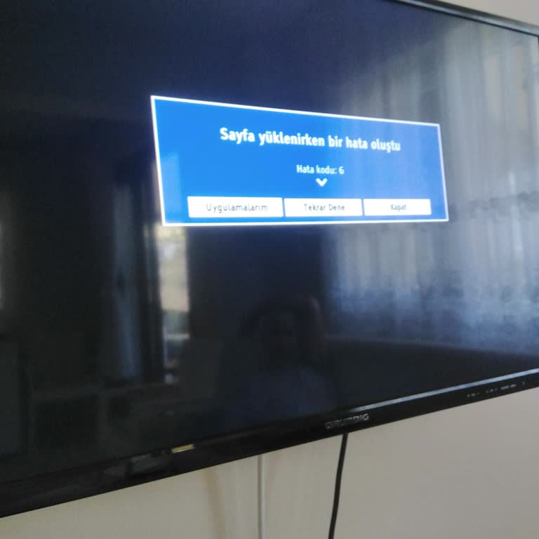 Grundig TV'de İnternet Bağlantı Sorunu Ve Hata Kodu 6 Problemi
