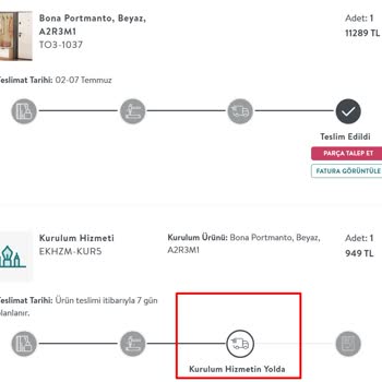 Satın Aldığım Ürünün Montajı 10 Gündür Yapılmadı Destek Alamıyorum