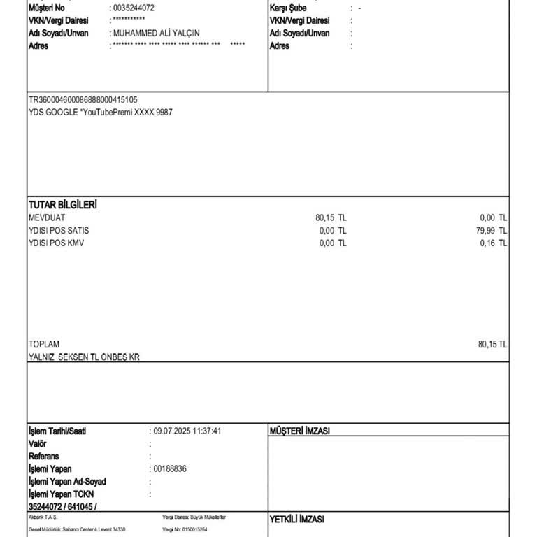 Haberim Olmadan Hesabımdan Para Çekildi, Açıklama Bekliyorum!