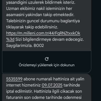 Millenicom Nakil Ve Modem İadesinde Mağduriyet Yaşıyorum