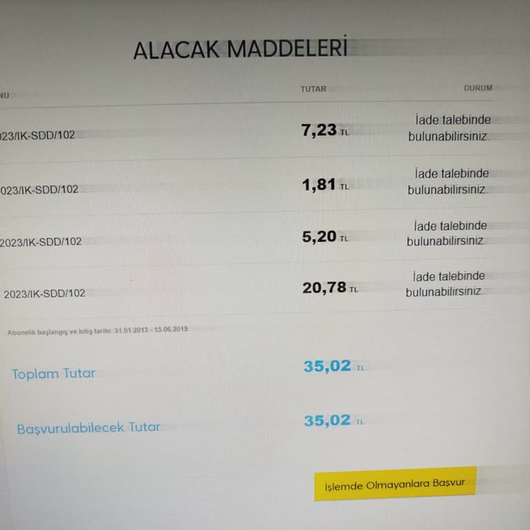Turkcell Hattıma Ait Alacağımı IBAN Eksikliği Nedeniyle Alamıyorum