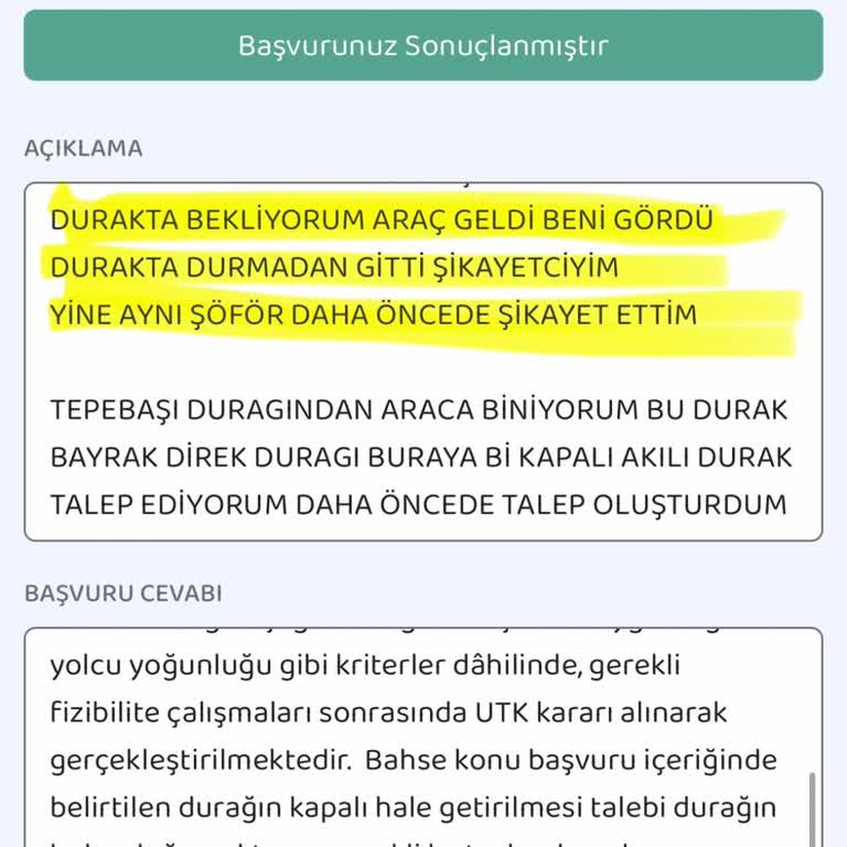 Otobüs Şoförünün Yolcuları Bilerek Almaması Ve Durak Sorunu