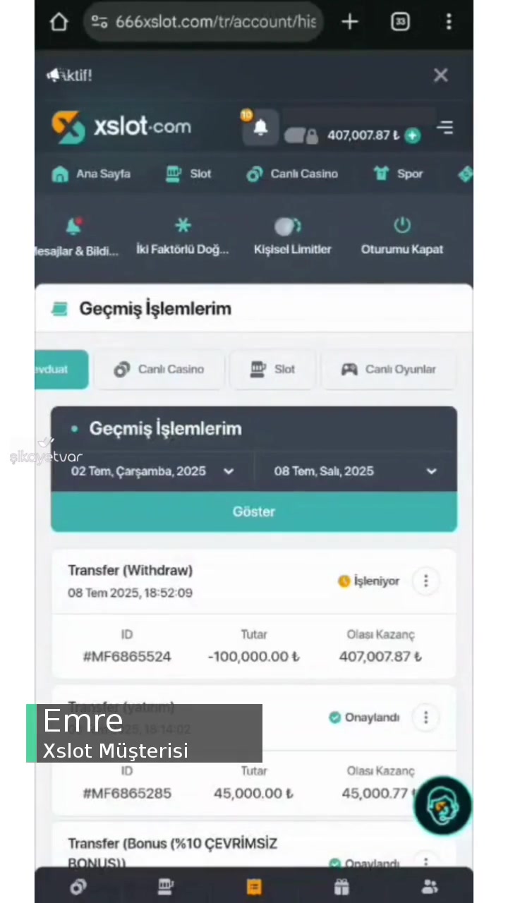 Xslot Sitesi Haksız Kesinti Yapıyor! videonun kapak resmi