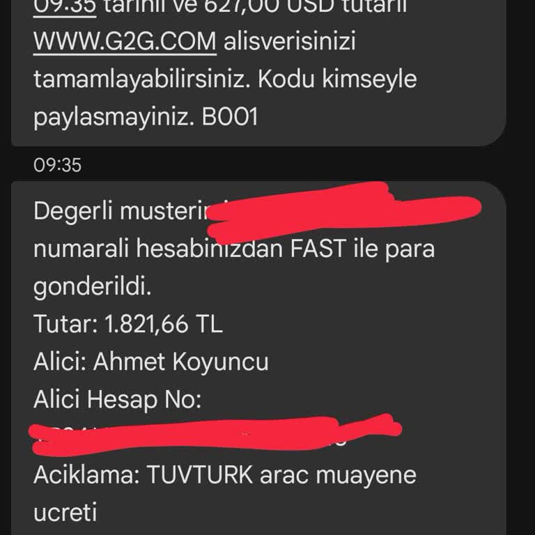 G2G.com Üzerinden Kredi Kartımdan Yüksek Miktarda Para Çekildi, İade Alamadım