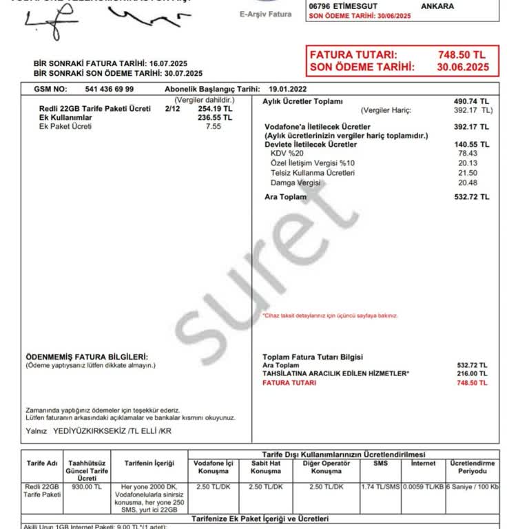Bilgim Dışında Başlatılan Abonelikler Ve Haksız Fatura Ücretleri