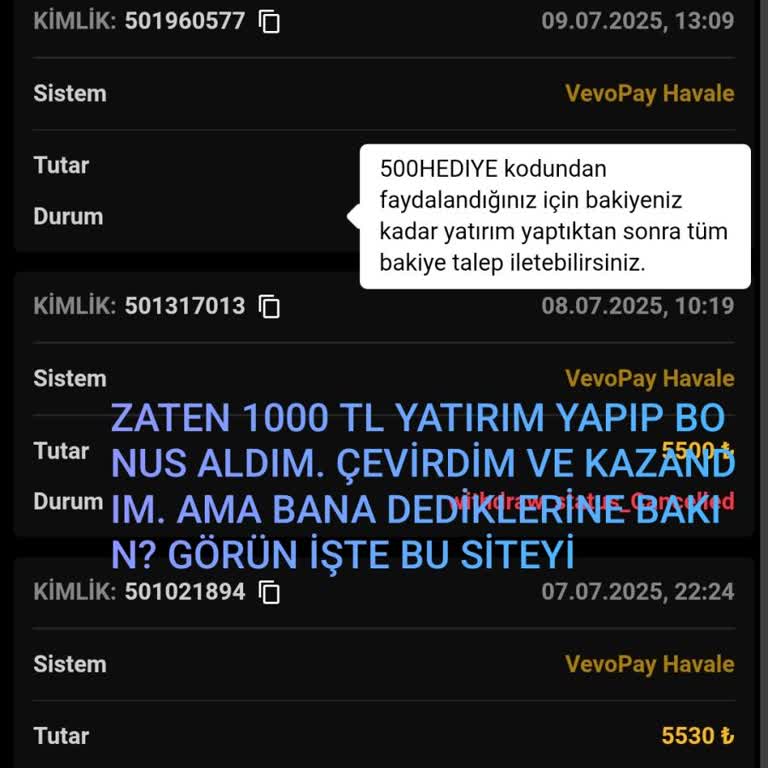 Bonus Kazancımı Çekemiyorum, Ek Yatırım İsteniyor