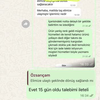 Ürün Eksikliği Ve Para İadesinde Büyük Sorun Yaşadım
