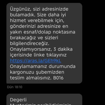 Teslim Edilmeyen Kargo İçin Şubeye Yönlendirme Sorunu
