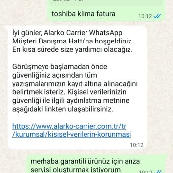 Toshiba Klima Garanti Sürecinde Yaşadığım Servis İletişim Sorunları