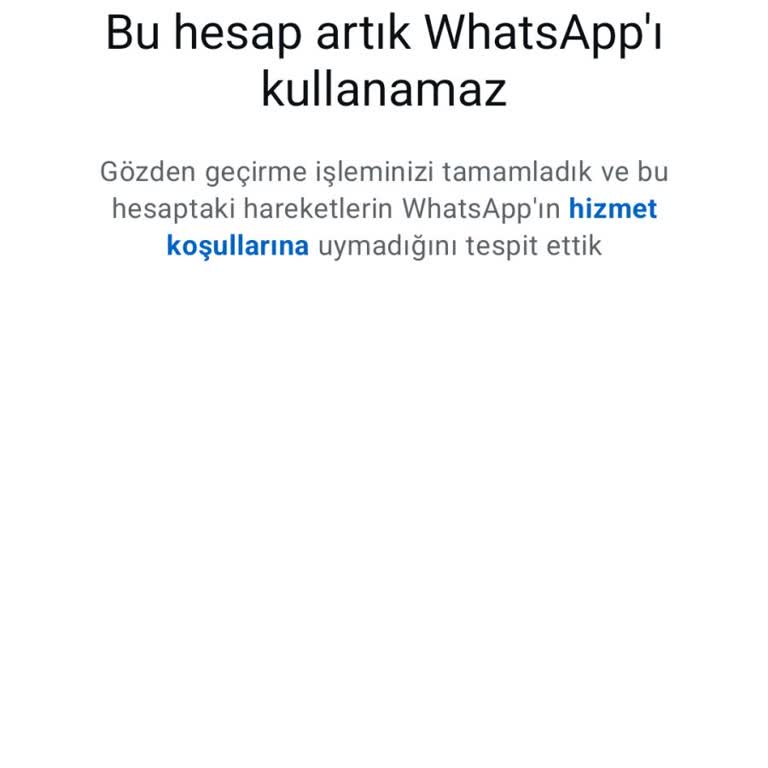 WhatsApp Hesabım Haksız Yere Banlandı, Yardım İstiyorum
