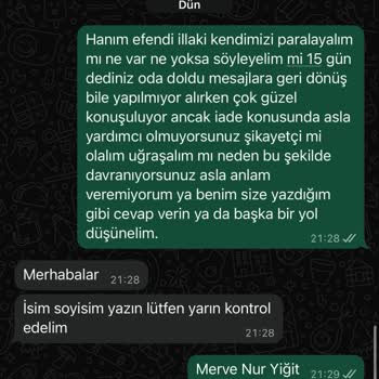 Ayakkabı İadesi İçin Ücretim Hala Yatırılmadı