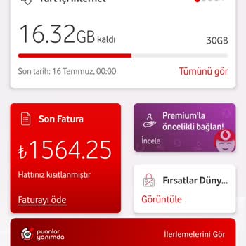 Fatura Son Ödeme Tarihi Ve Hat Kısıtlama Uygulamasından Memnun Değilim