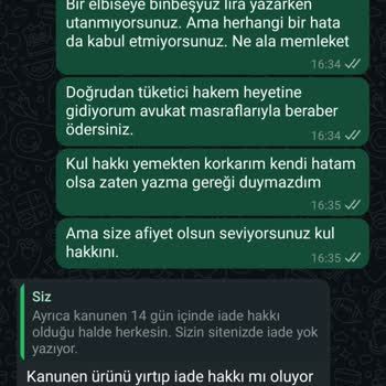 Aldığım Elbise Kusurlu Çıktı, Firma İade Ve Değişim Hakkımı Engelliyor
