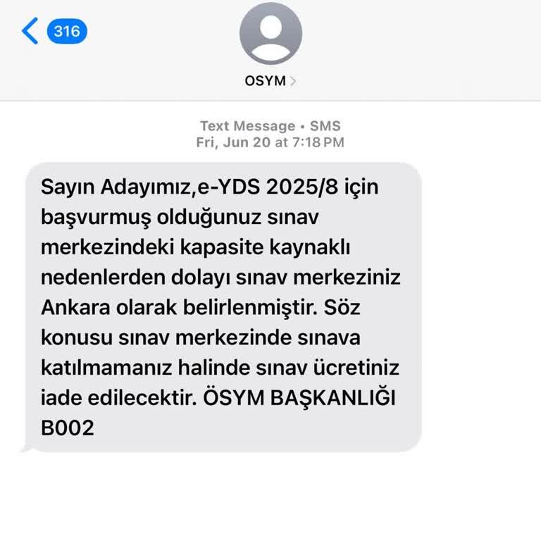 Sınav Yeri Değişikliği Sonrası Ücret İadesi Yapılmadı, Bilgilendirme Bekliyorum