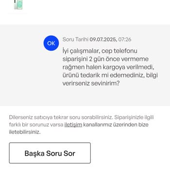 Siparişim Kargoya Verilmedi, İade Ve Destek Sürecinde Mağduriyet Yaşadım