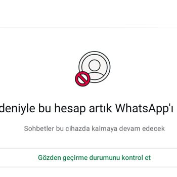 WhatsApp Hesabım Haksız Yere Spamlandı Ve Erişimim Engellendi