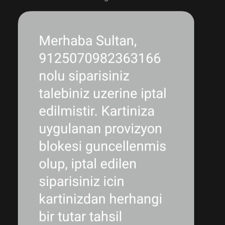 İptal Edilen Peynir Siparişinin Ücreti İade Edilmedi
