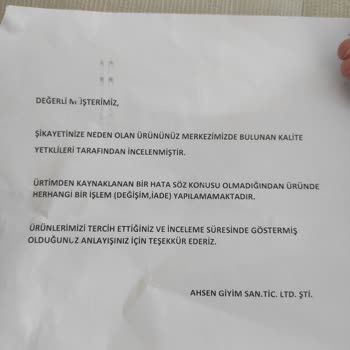 Nurem Aldığım Ürünün Değişimi Yapılmadı Mağduriyetim Giderilmiyor