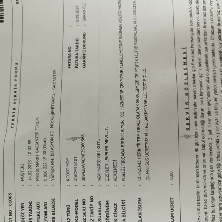 Servisten Onarımsız Ve Kirli Dönen Robot Süpürge Mağduriyeti