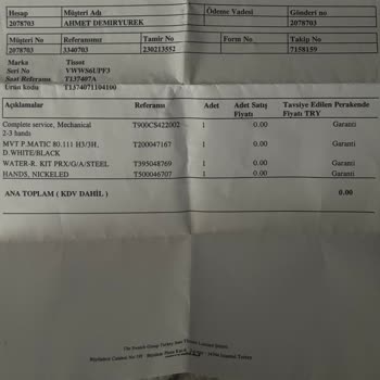 Tissot Saatim Kısa Sürede Bozuldu Tamir Süreci Ve Çizik Kasa Mağduriyeti Yaşadım