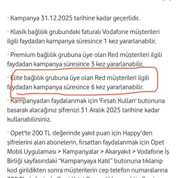 Vodafone Red Ayrıcalıkları Ve Müşteri Desteği Konusunda Bilgi Eksikliği Mağduriyeti
