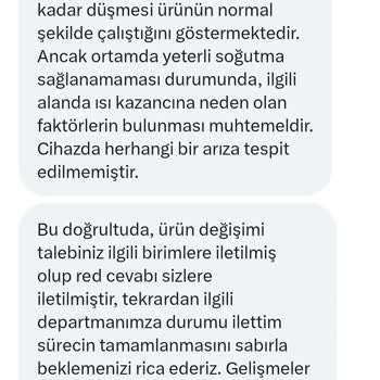 LG Klimam Oda Sıcaklığını Düşürmüyor Su Damlatıyor Değişim Talep Ediyorum