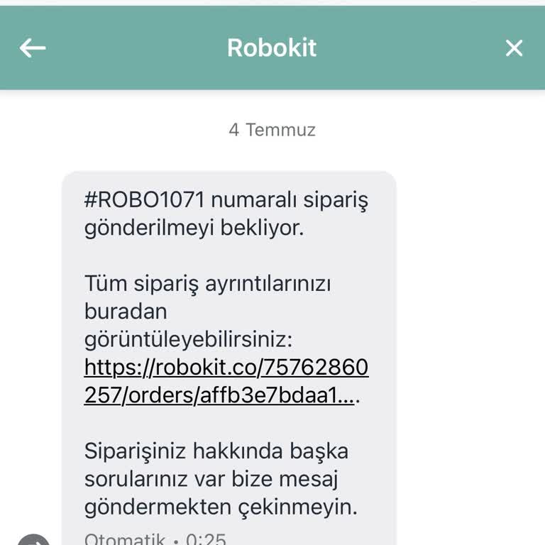 Siparişime Dair Takip Numarası Verilmediği İçin Mağdur Oldum