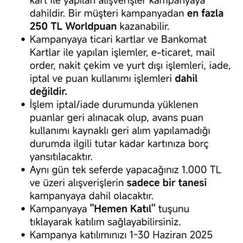 Kampanya Puanı Hak Edildiği Halde Yüklenmedi!