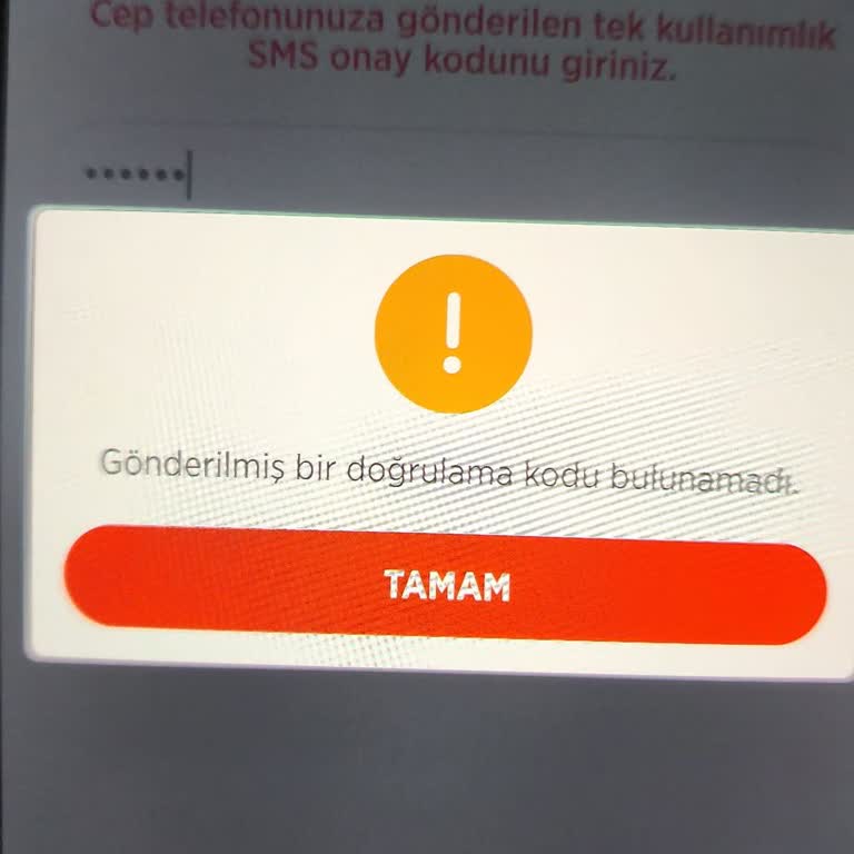 Şifre Sıfırlama İşleminde Doğrulama Kodu Hatası Yaşıyorum