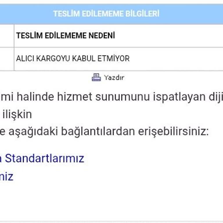 Aras Kargo Adrese Gelmeden Kargo İadesi Yapılıyor