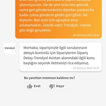 Trendyol'dan Alınan Kusurlu Ürün Ve İade Sürecinde Yaşanan Sorunlar
