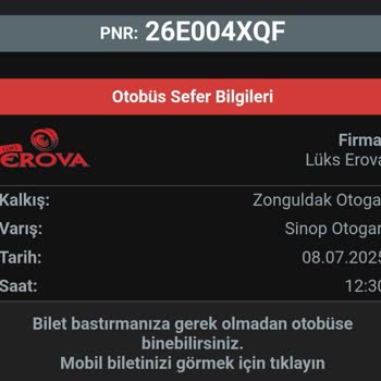 Lüks Erova Otobüs Firması Yüzünden Mağduriyet Yaşadım
