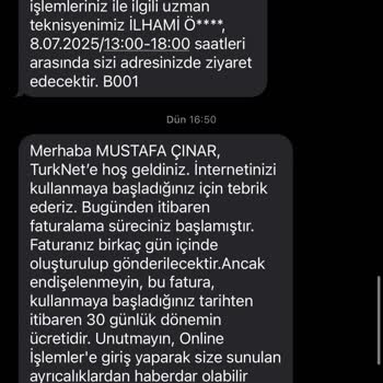 Kurulumda İletişim Eksikliği Ve Yanlış Bilgilendirme Nedeniyle Mağduriyet